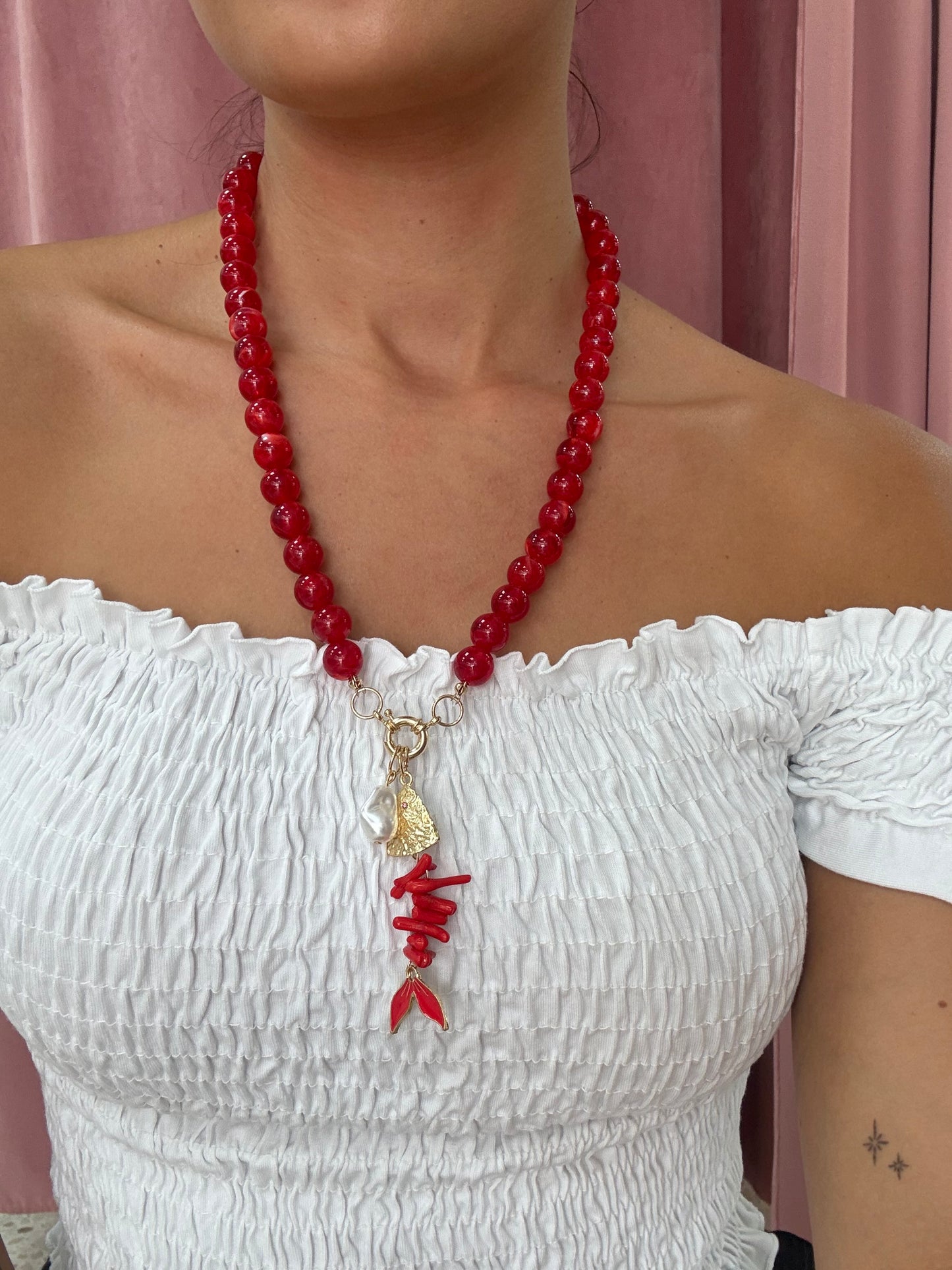 COLLAR RASPITA ROJO
