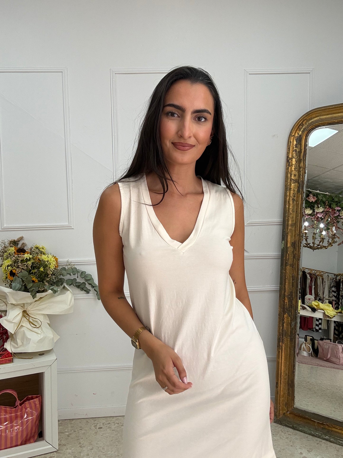 VESTIDO GOMERA BEIGE
