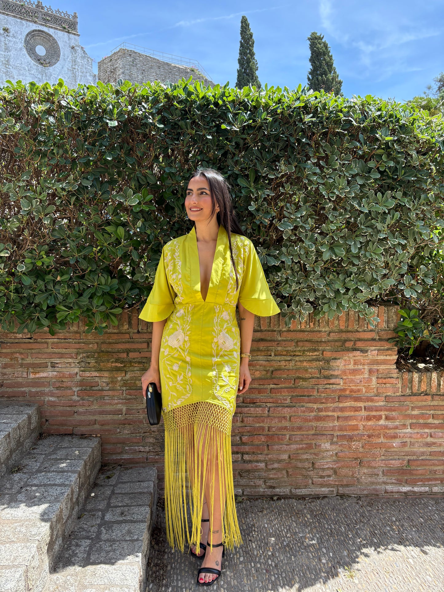 VESTIDO CORIA MANGA