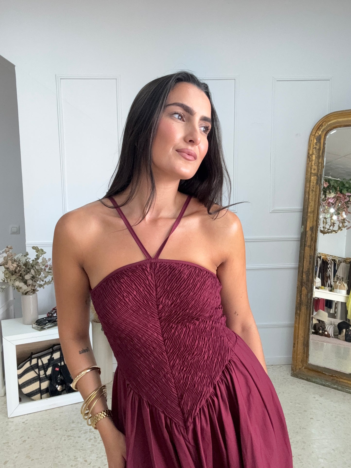 VESTIDO BURDEOS