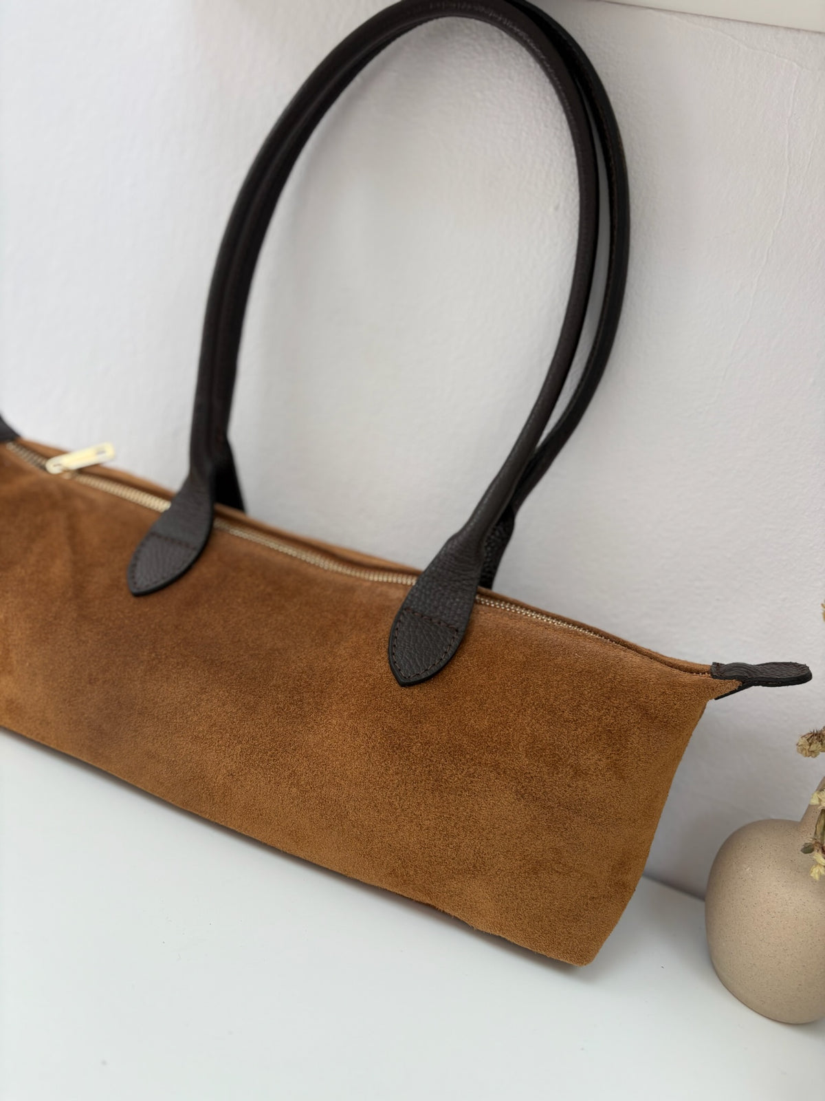 Bolso baguette piel