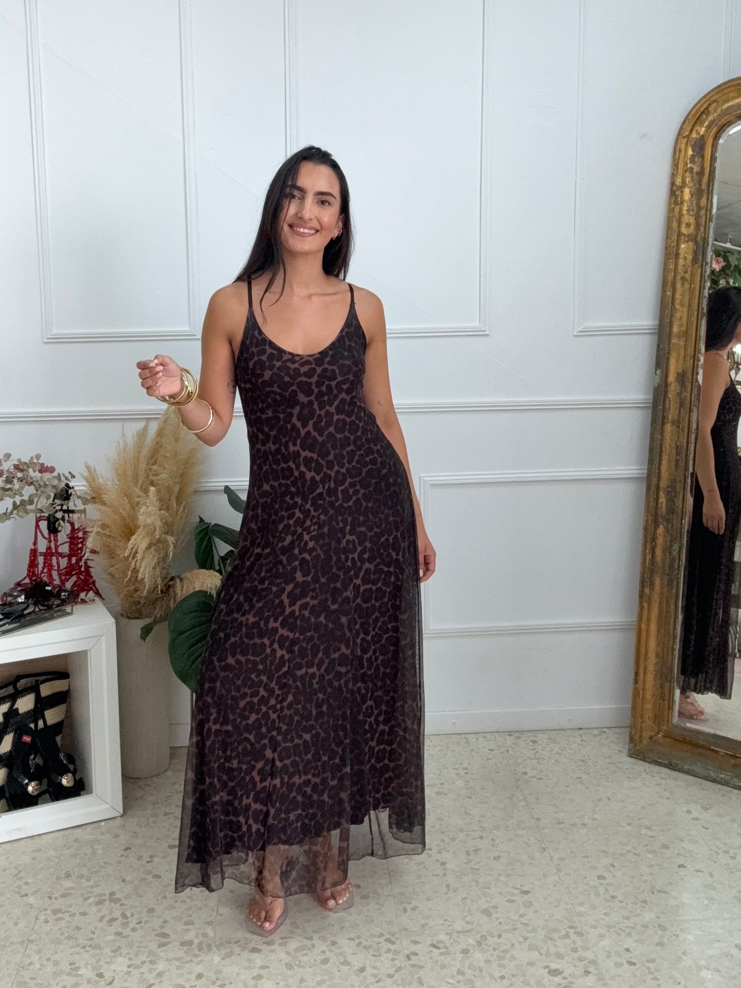 VESTIDO ZARA ANIMAL PRINT