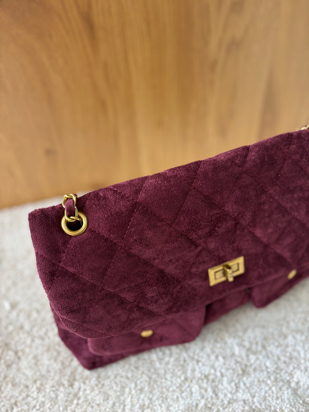 BOLSO ACOLCHADO BURDEOS