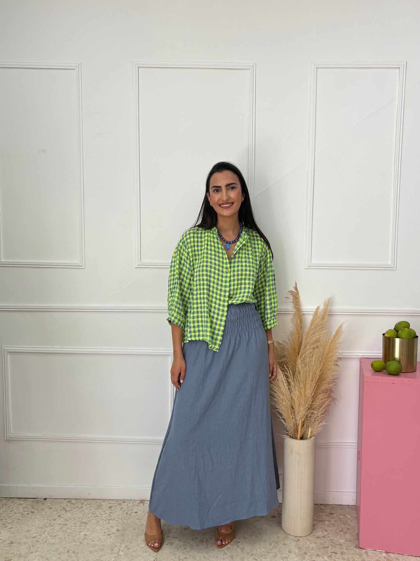 CAMISA VICHY FLÚOR