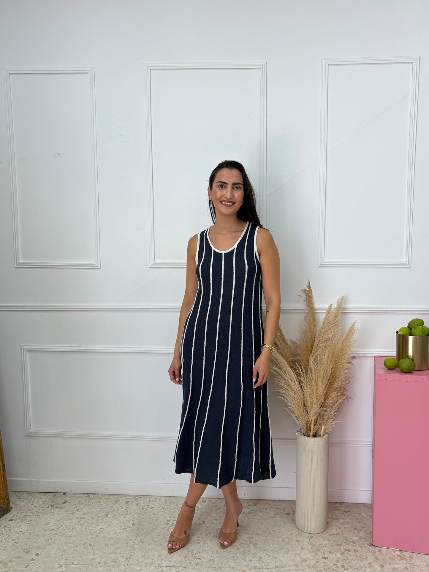 VESTIDO VEJER MARINO