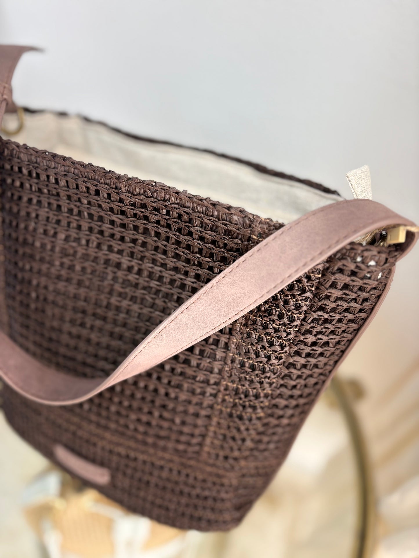 BOLSO RAFIA CHOCO