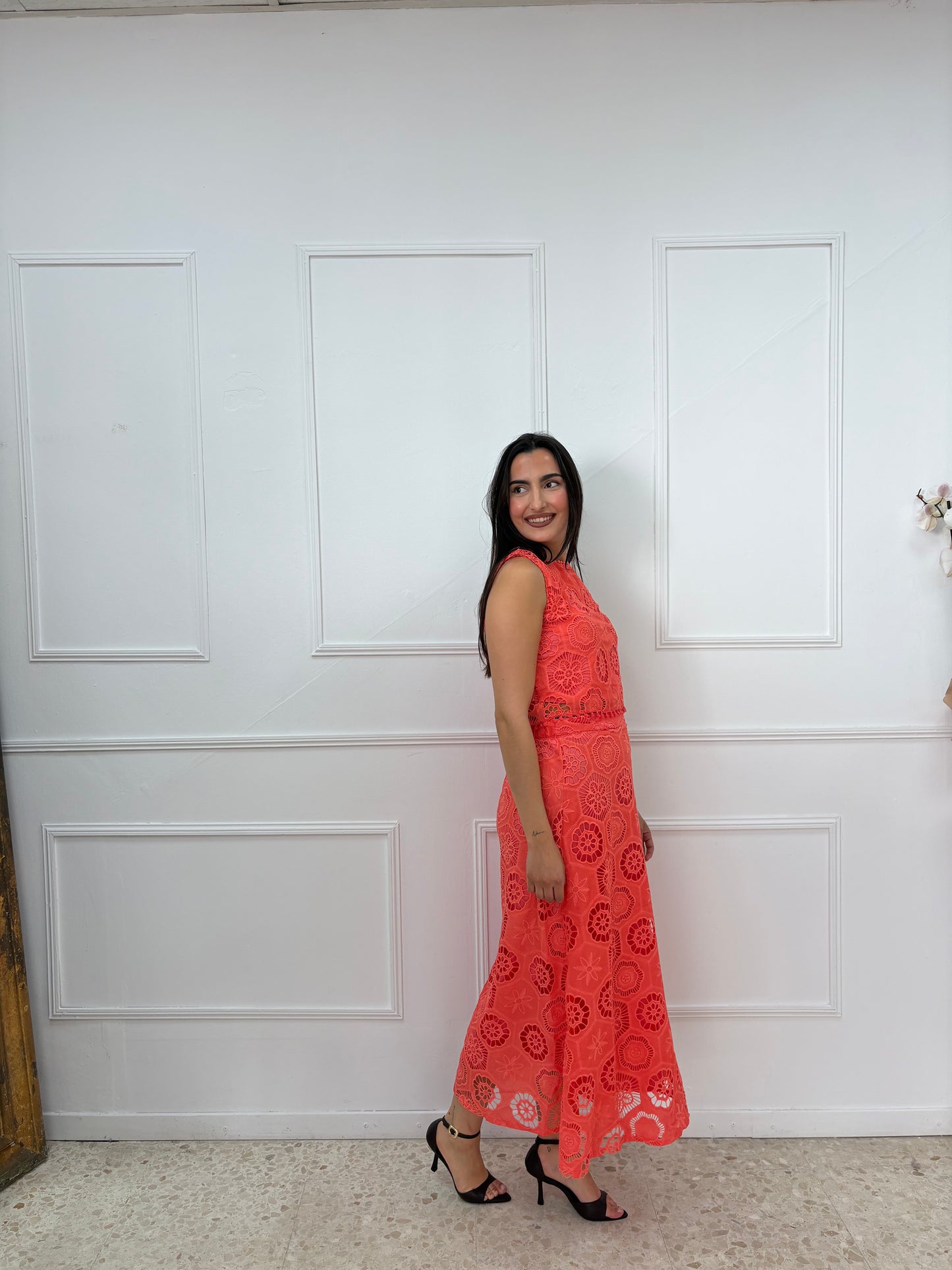 CONJUNTO BROCADO CORAL