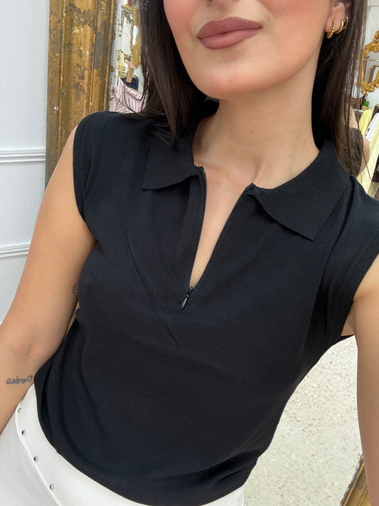 POLO HILO NEGRO