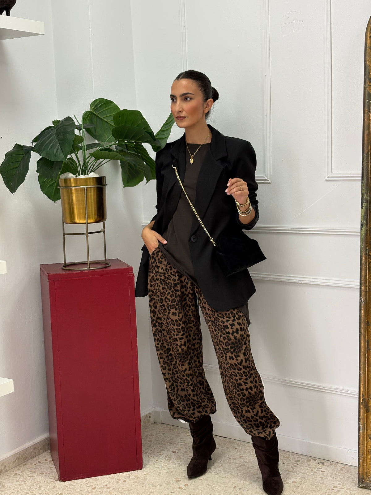 PANTALIN JOGGER ANIMAL PRINT