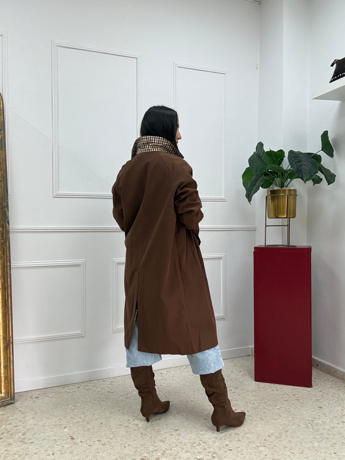 GABARDINA ZARA CHOCO
