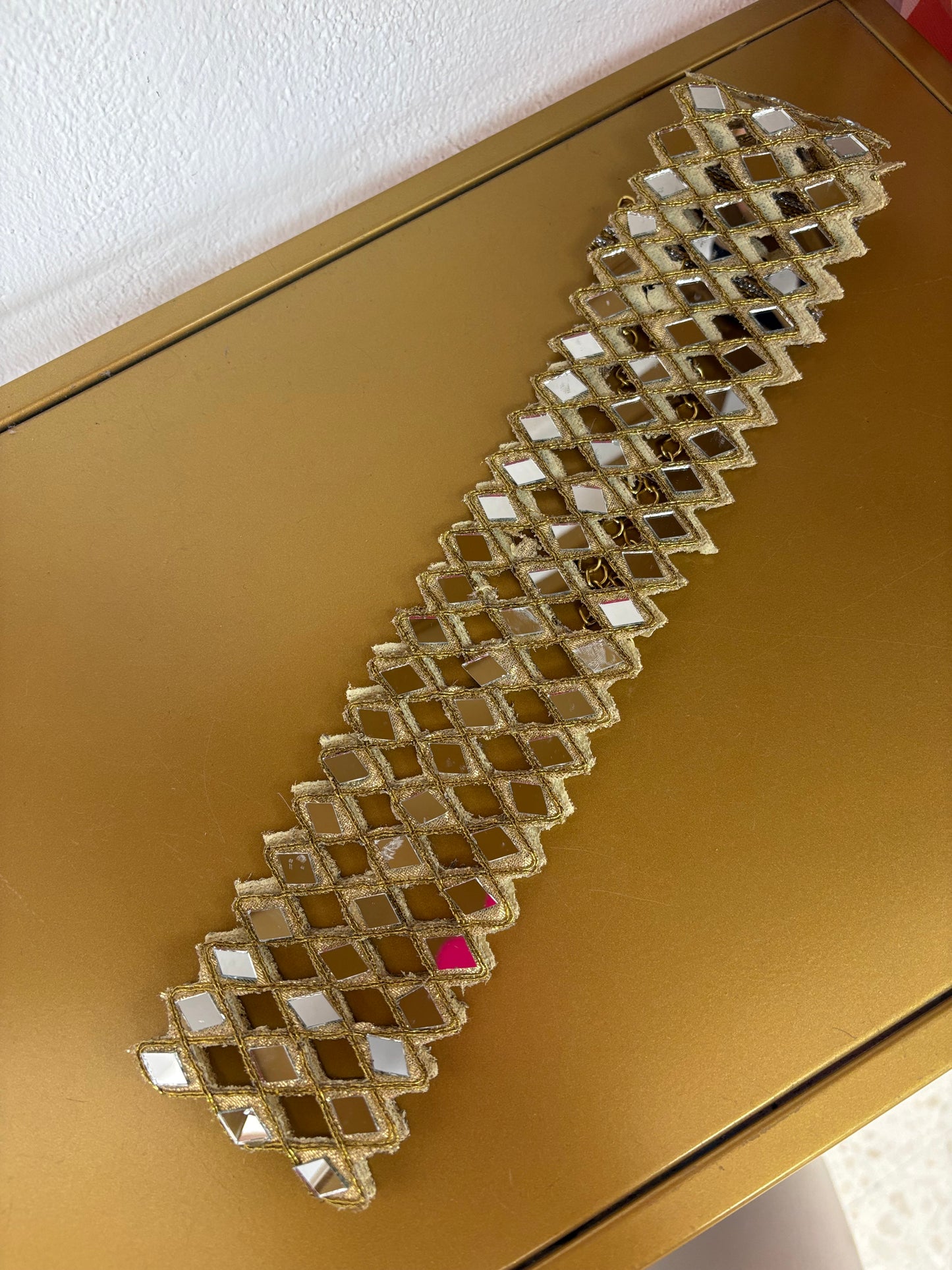 CINTURÓN ESPEJO DORADO 2