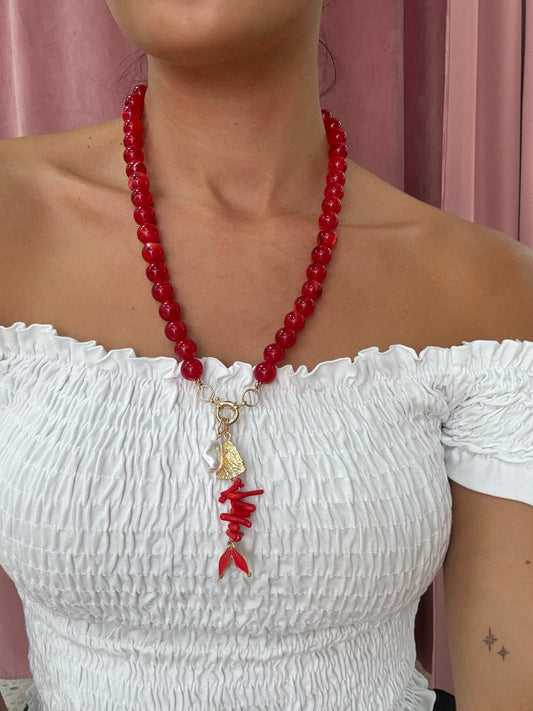 COLLAR RASPITA ROJO