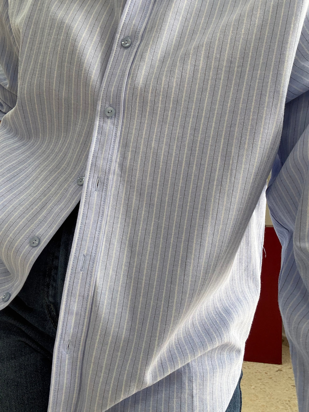 CAMISA OXFORD RAYITAS