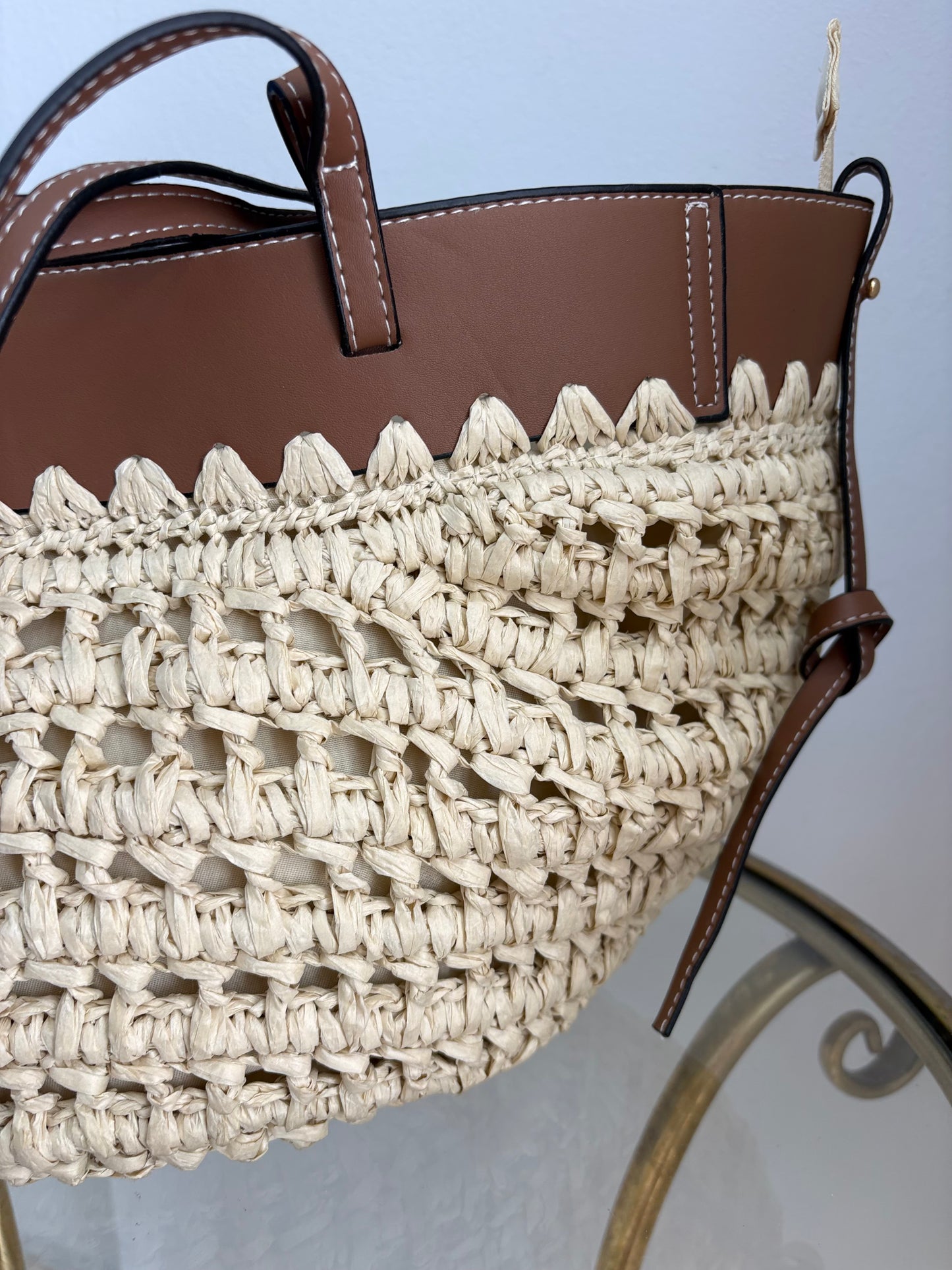 BOLSO POLENE RAFIA