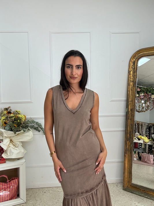 VESTIDO GOMERA CHOCO