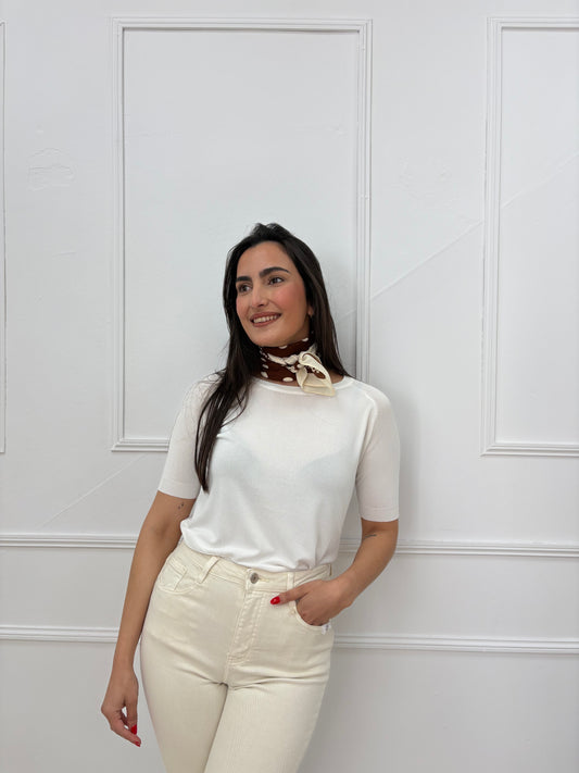 CAMISETA HILO BLANCA