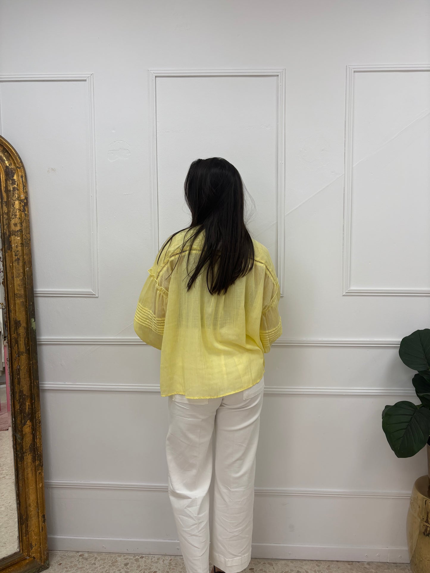 CAMISA MAXI AMARILLA