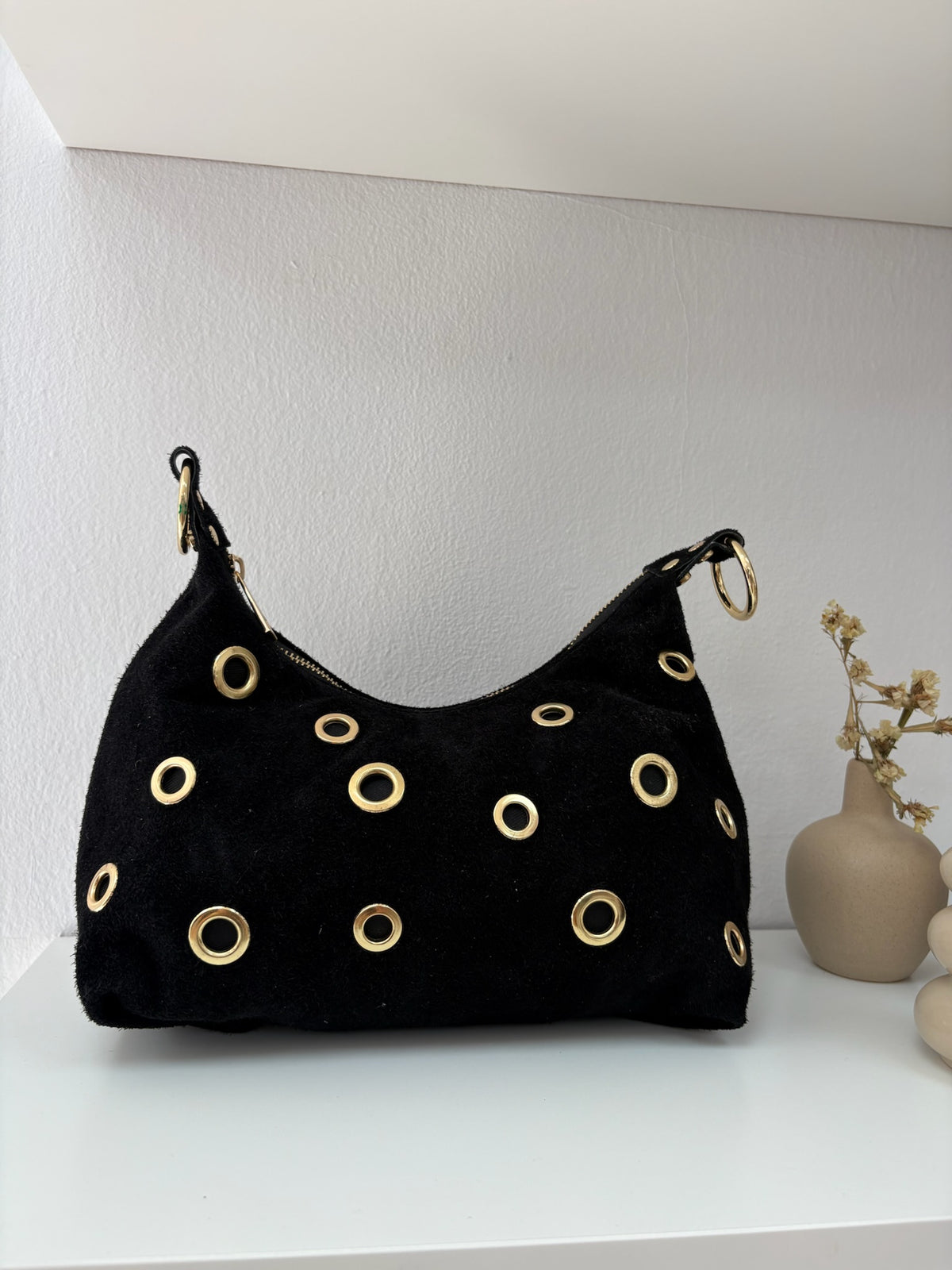 Bolso piel tachas