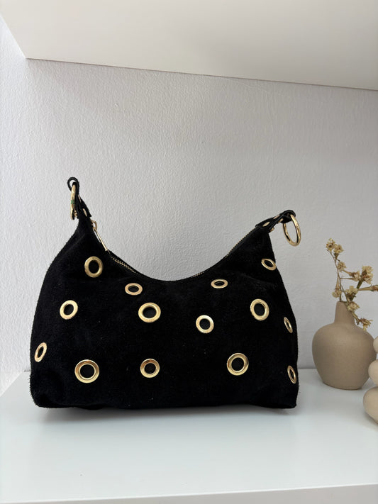 Bolso piel tachas