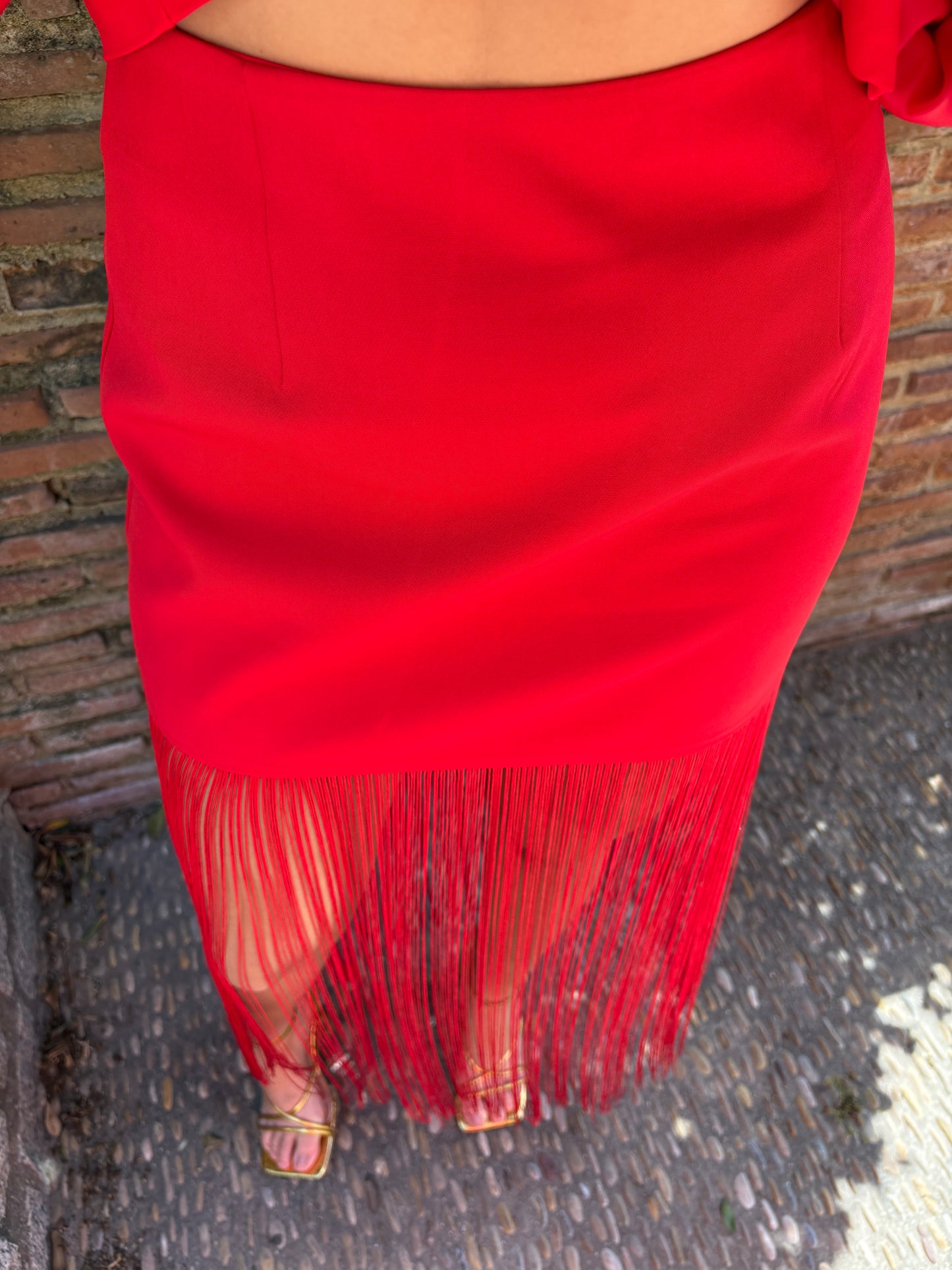 FALDA JEREZ ROJA