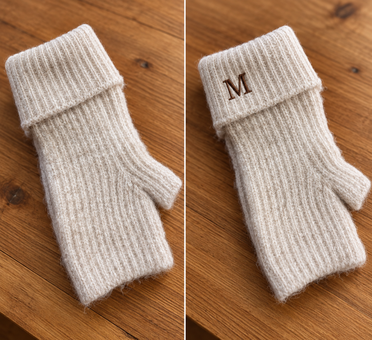 MITONES BEIGE LANA