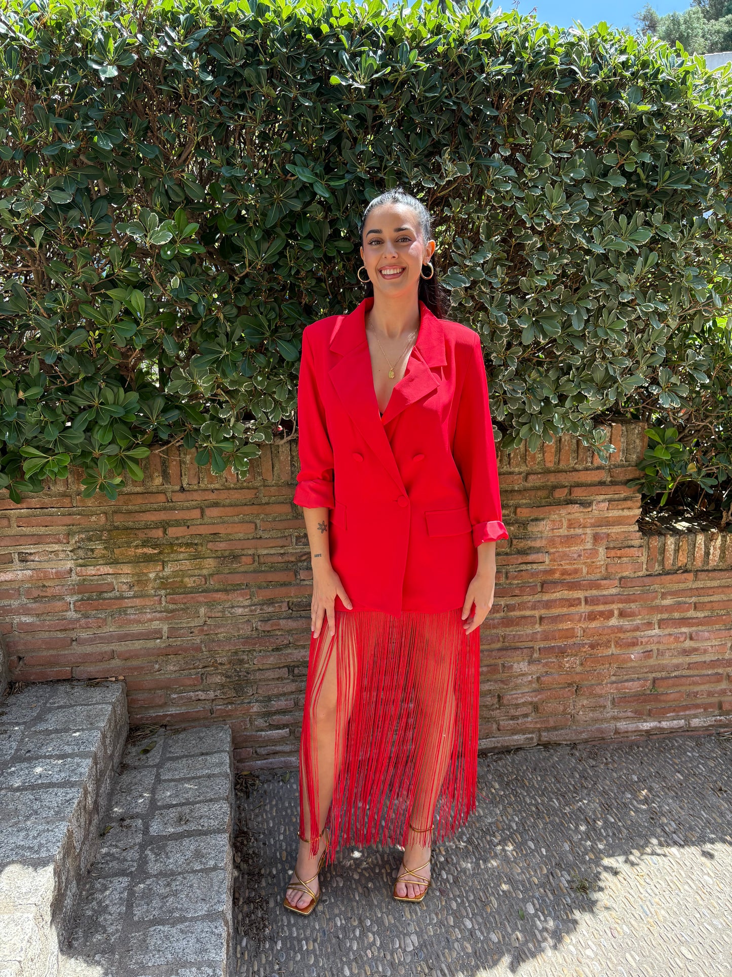 FALDA JEREZ ROJA