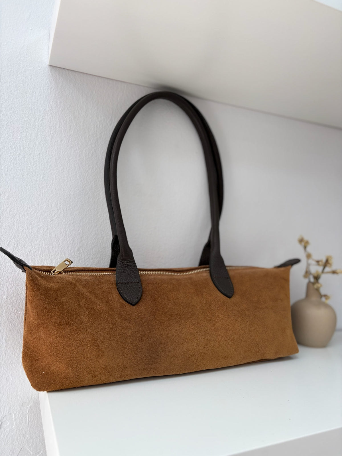 Bolso baguette piel