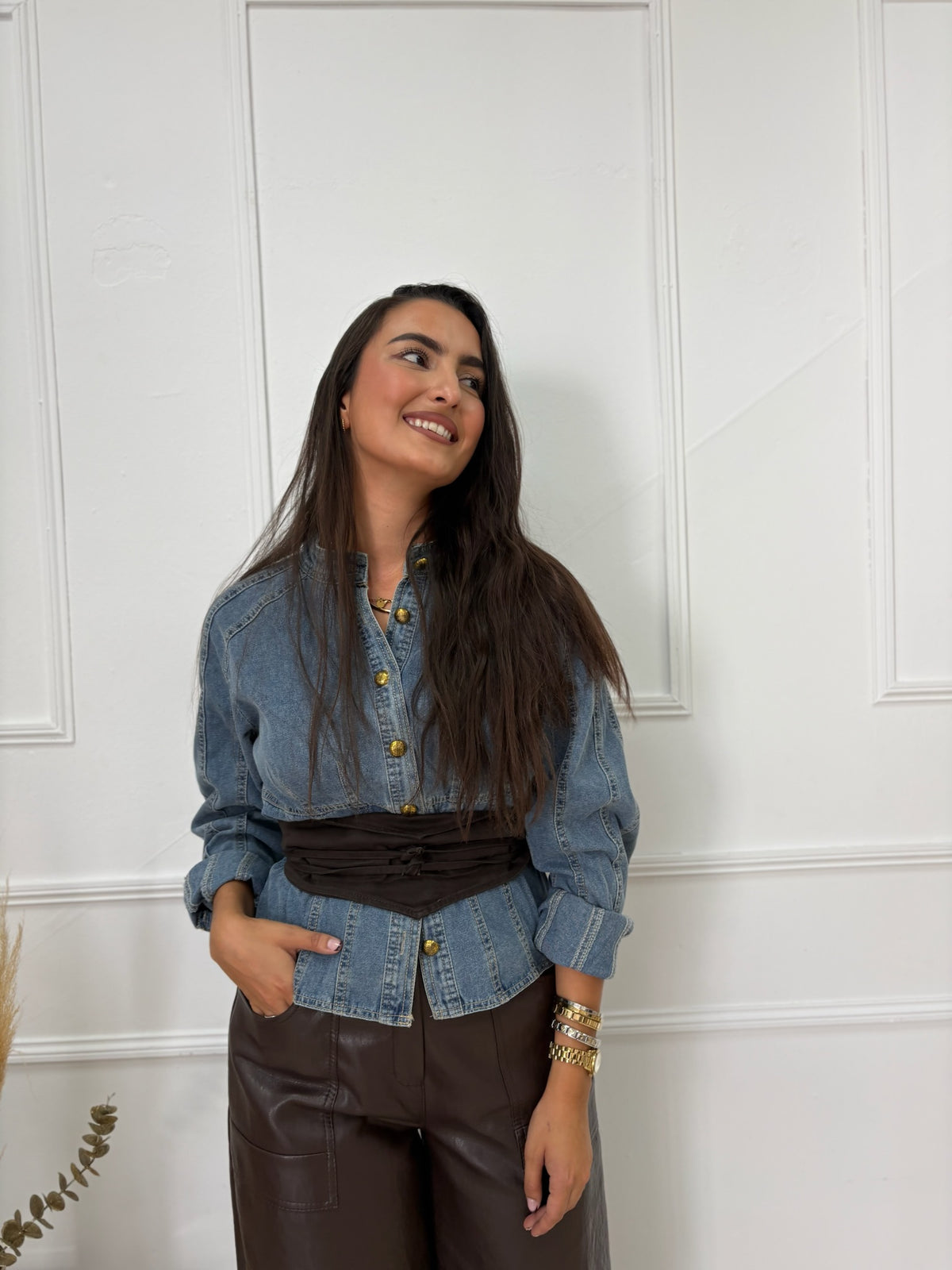 CAMISA DENIM CLARA