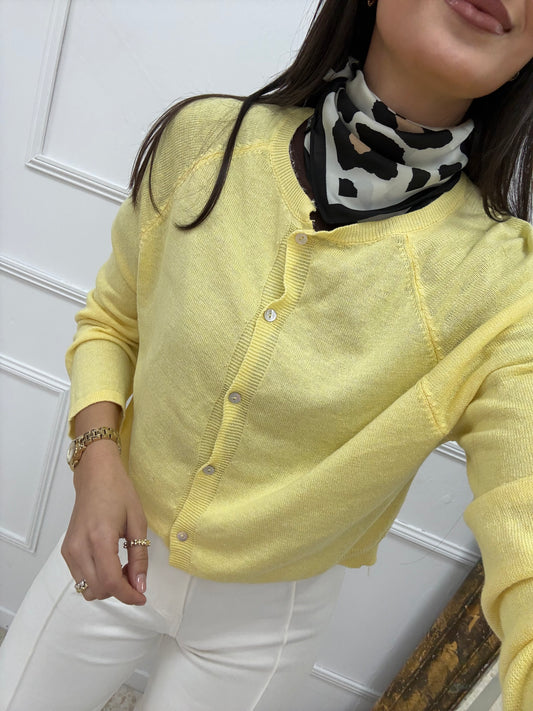 JERSEY HILO BOTÓN AMARILLO