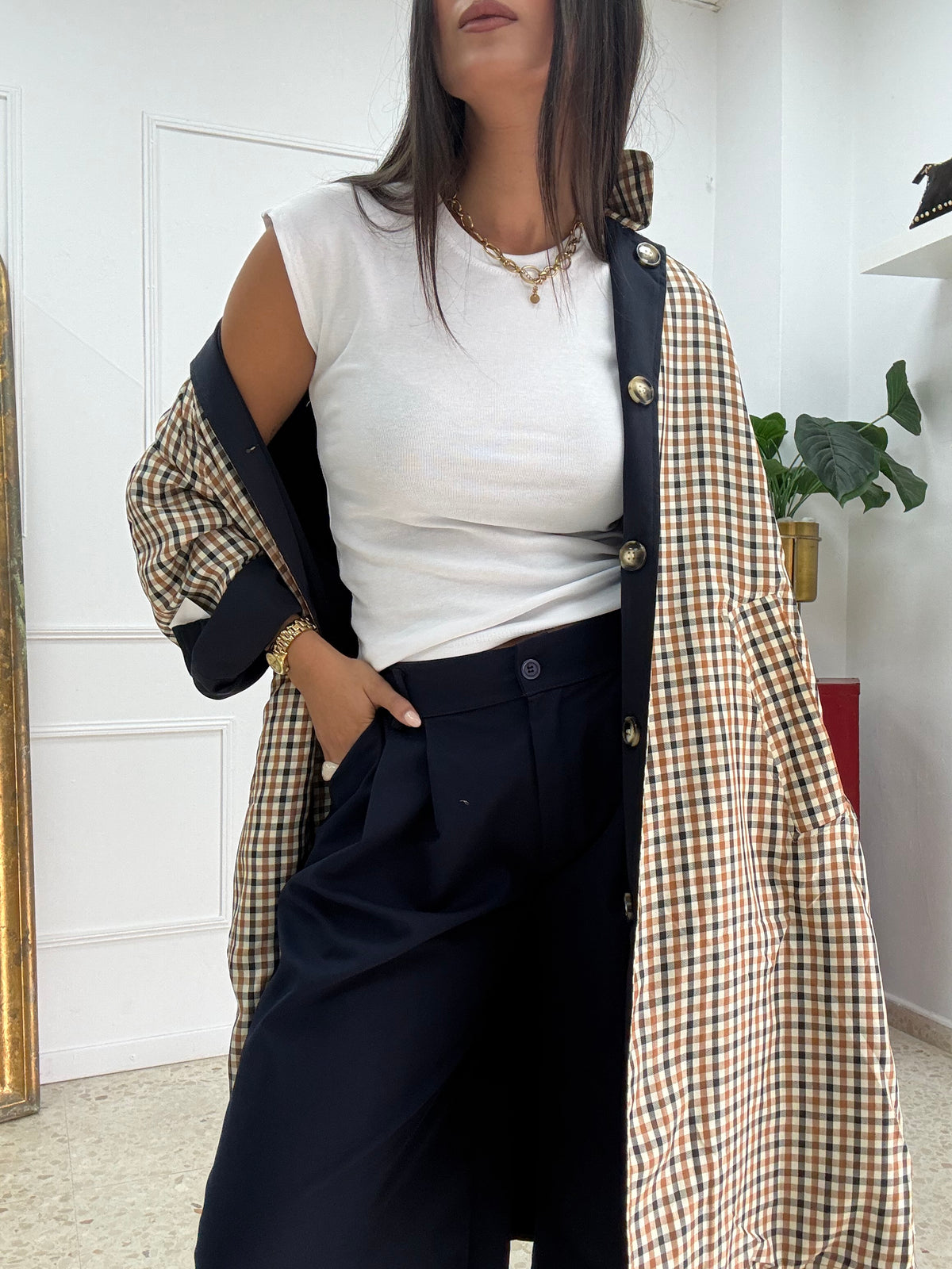 GABARDINA ZARA MARINA