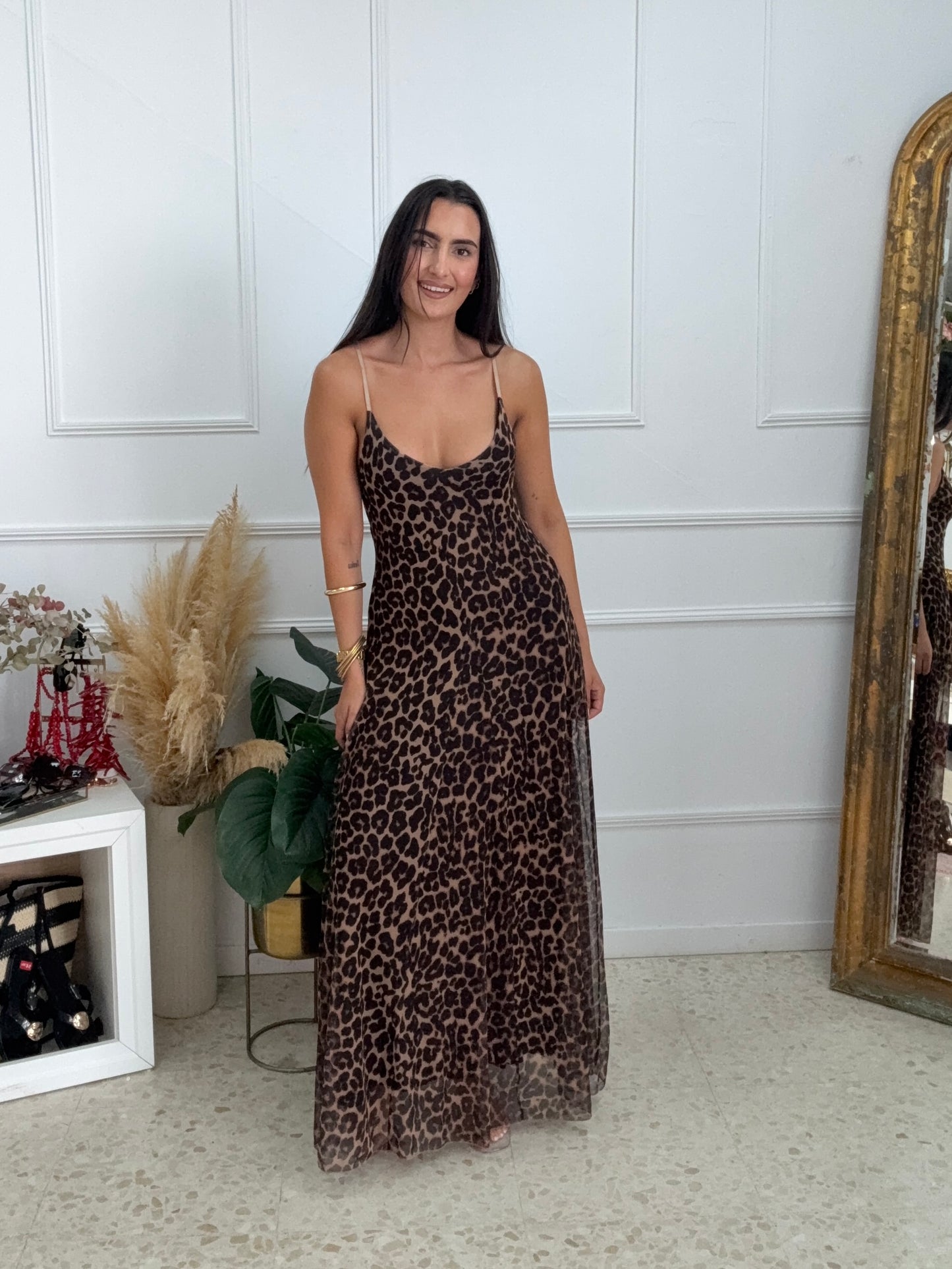 VESTIDO ZARA ANIMAL PRINT
