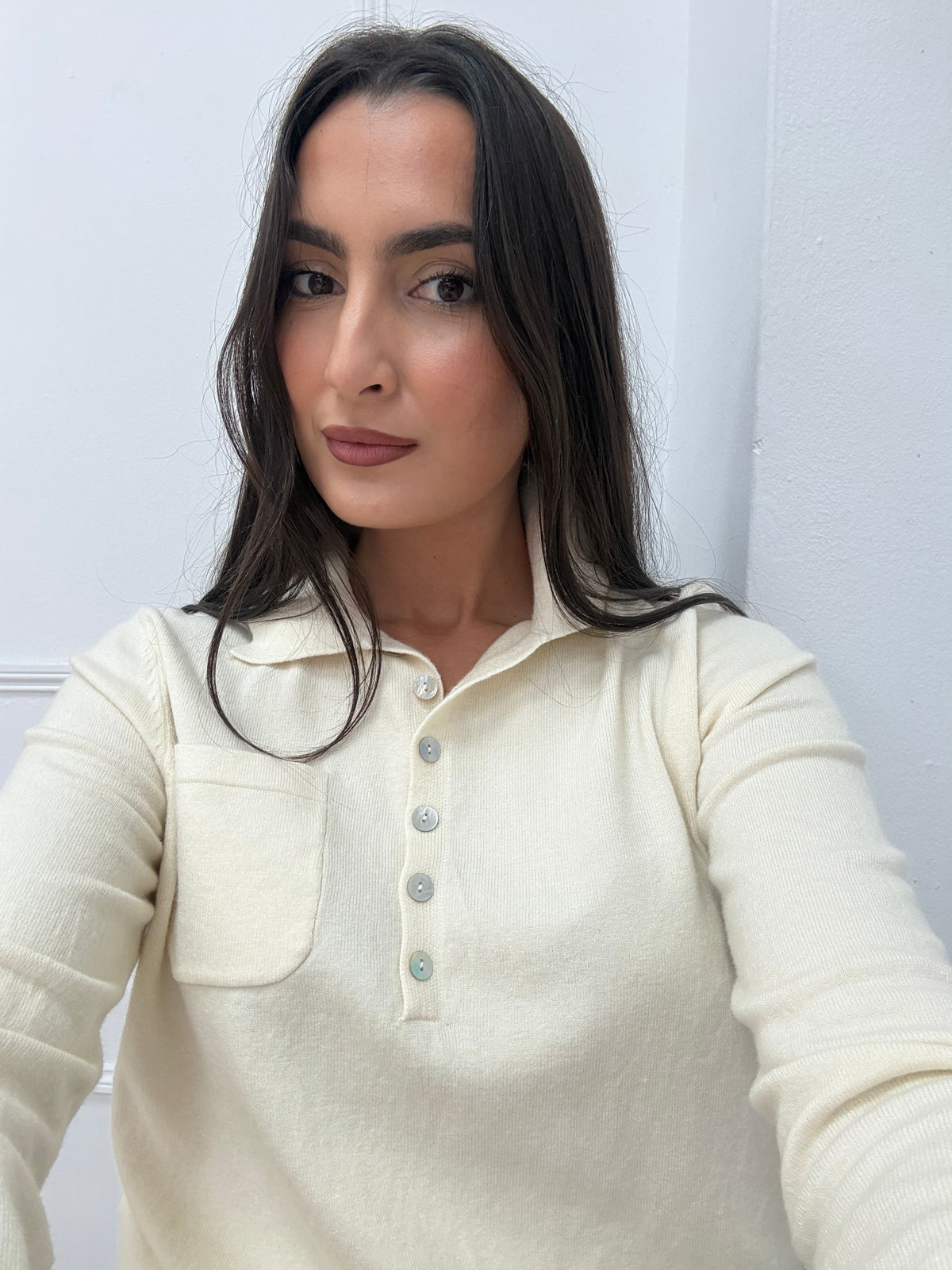 JERSEY POLO PUNTO BEIGE