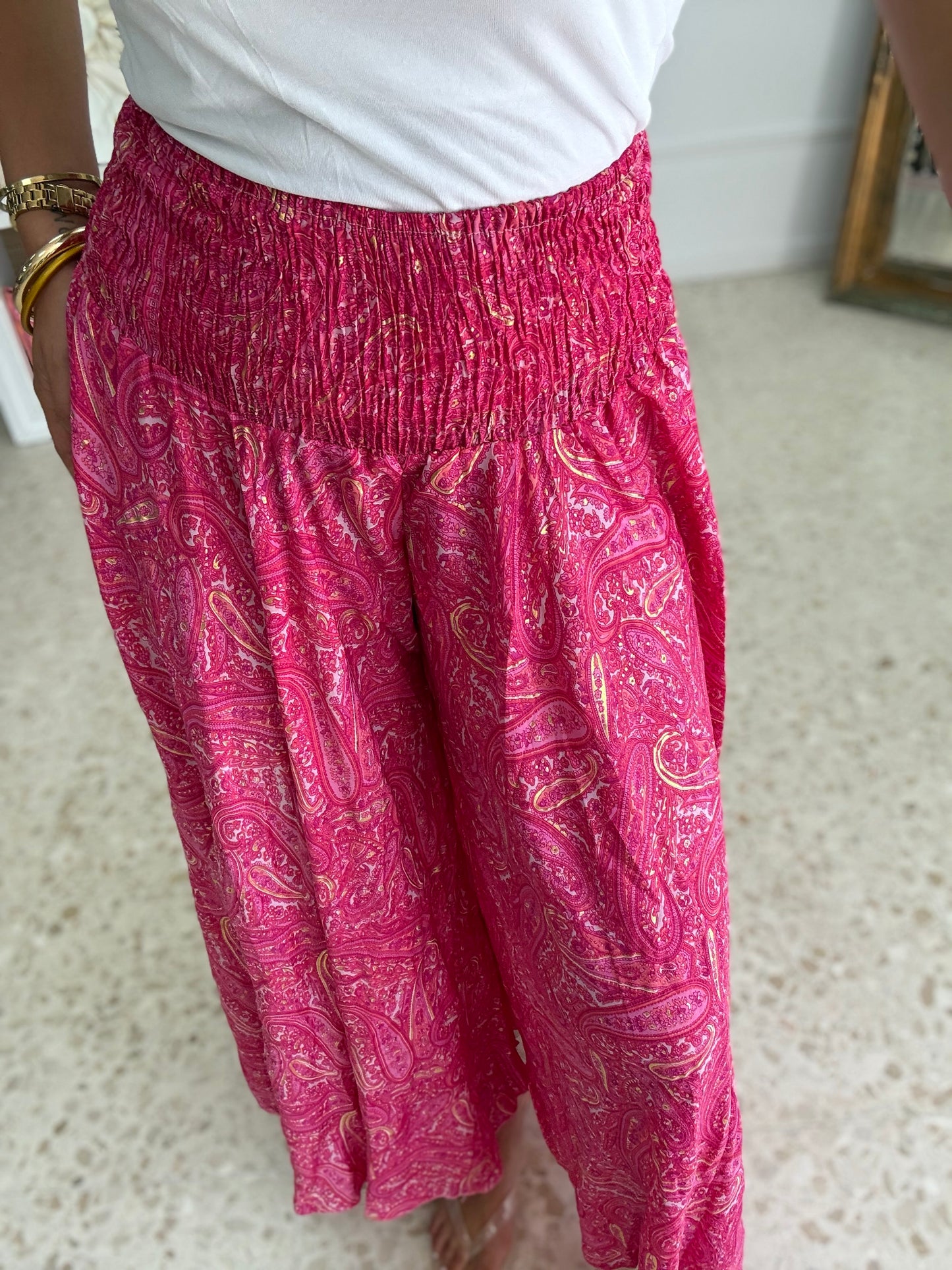 PANTALON CACHIMIER FUCSIA