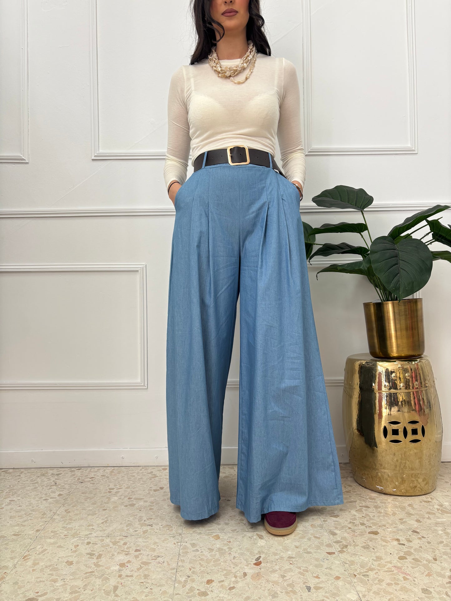 PANTALÓN PINZA ZARA DENIM
