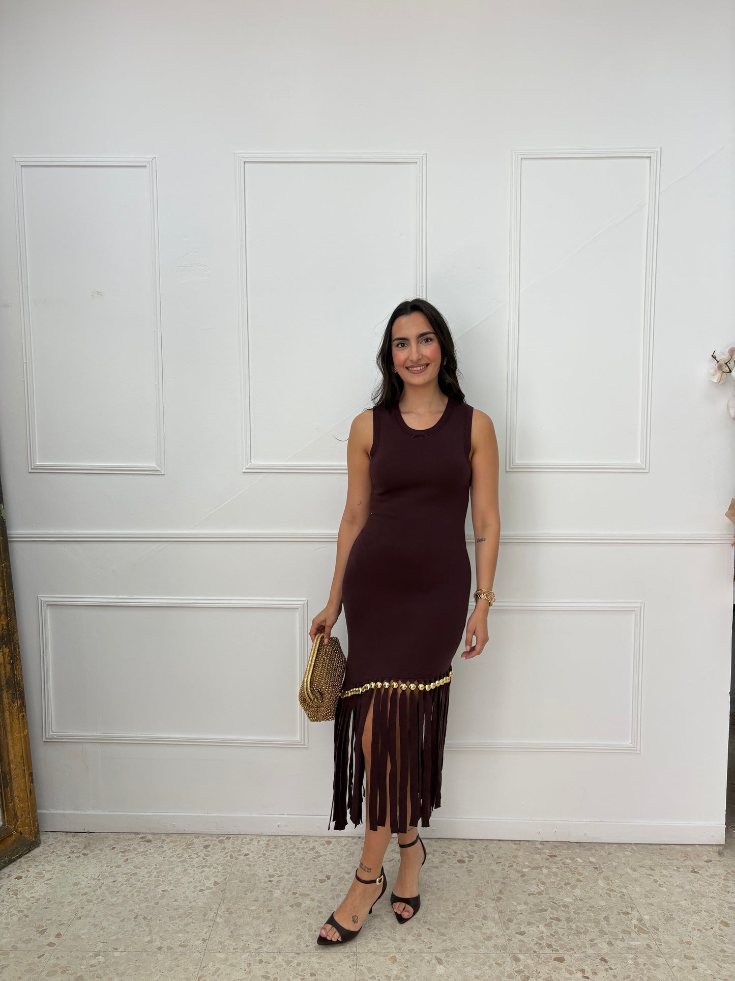 VESTIDO PUNTO FLECOS