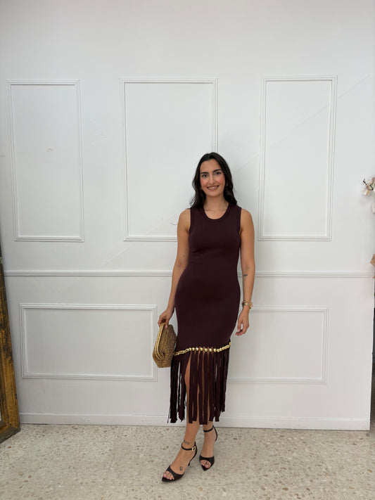 VESTIDO PUNTO FLECOS