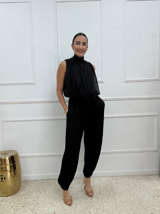 PANTALÓN BOMBACHO NEGRO