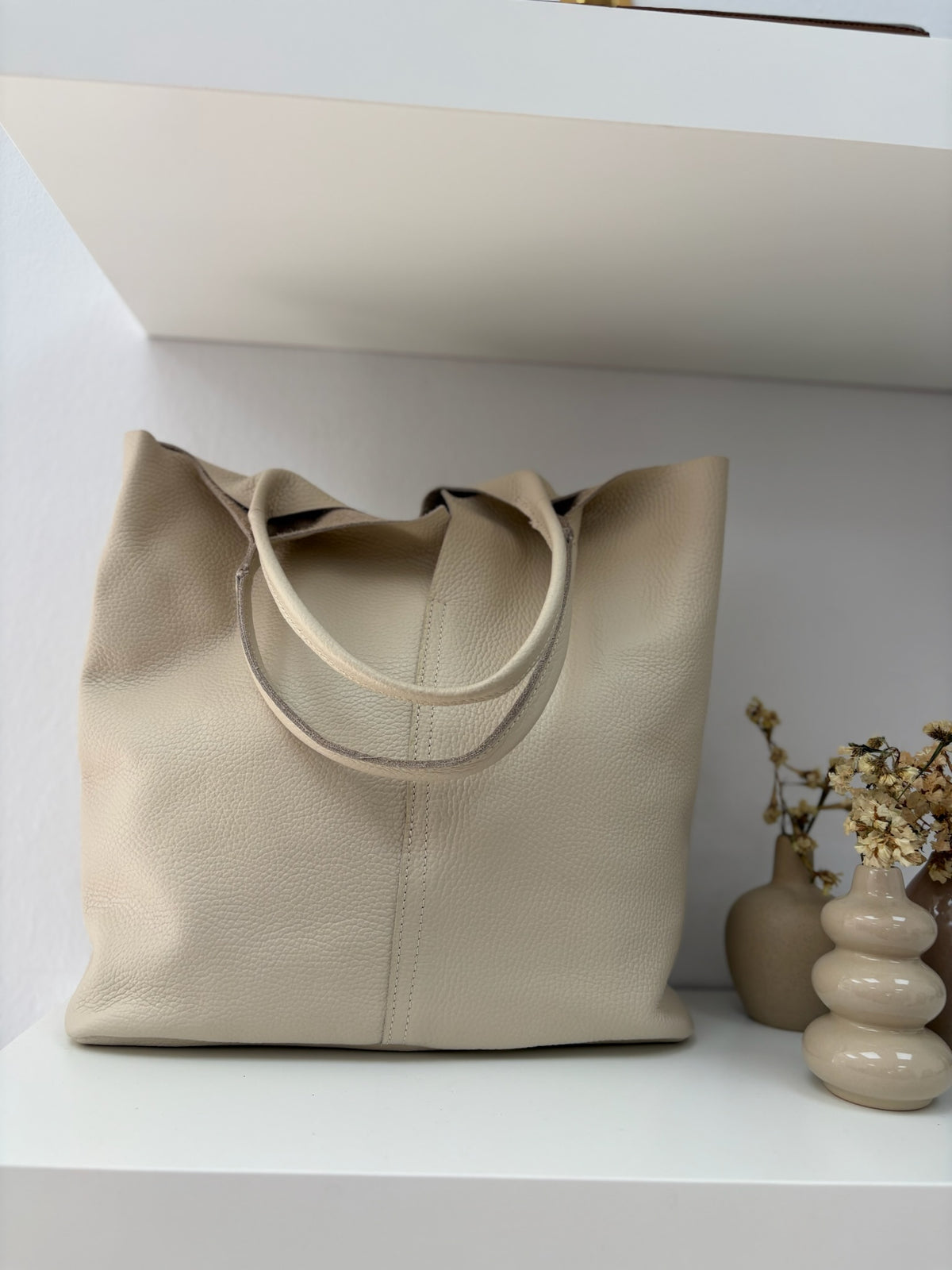 Maxi shopper piel