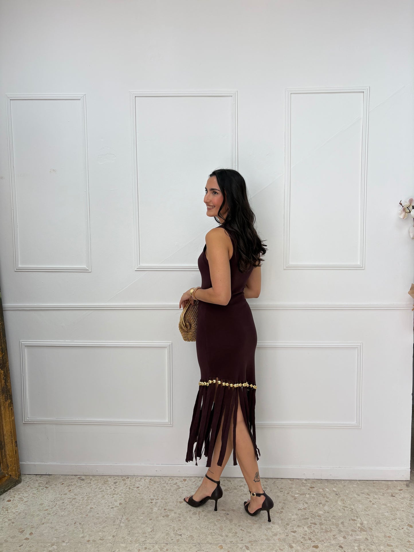 VESTIDO PUNTO FLECOS