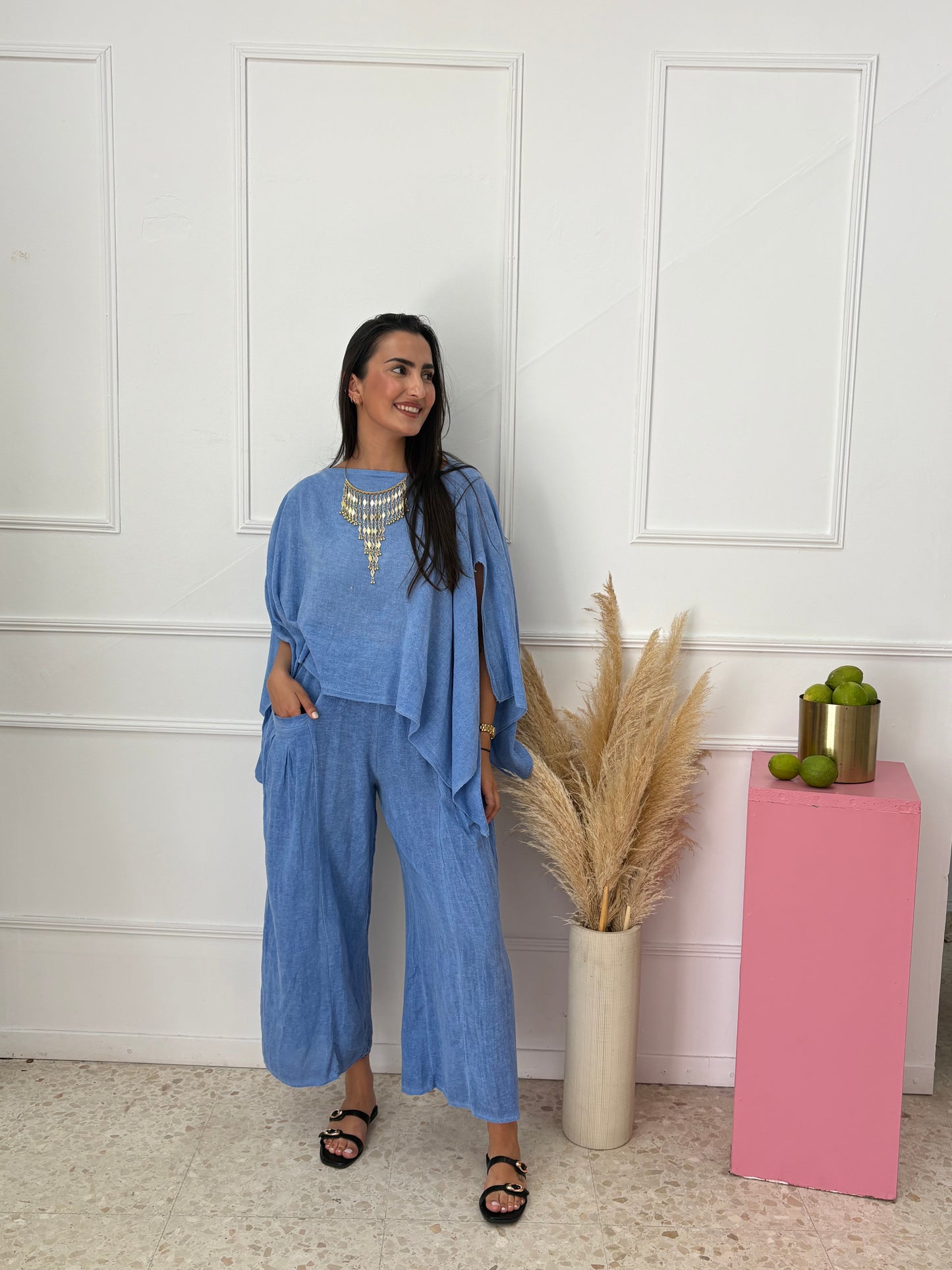 PANTALÓN BAMBULA CELESTE