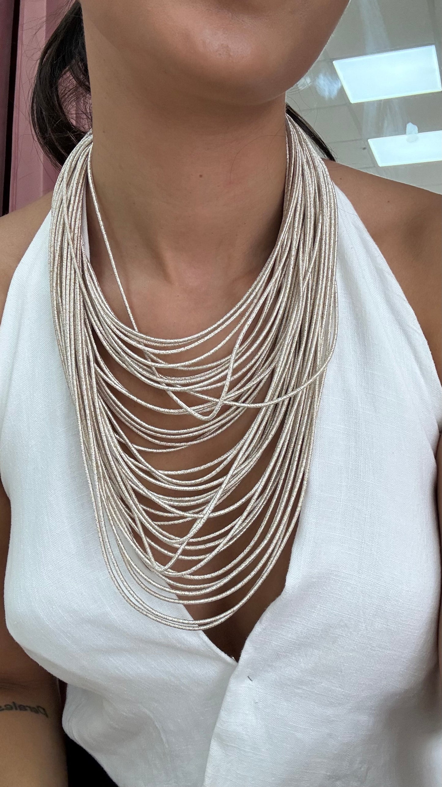 COLLAR MAXI BEIGE