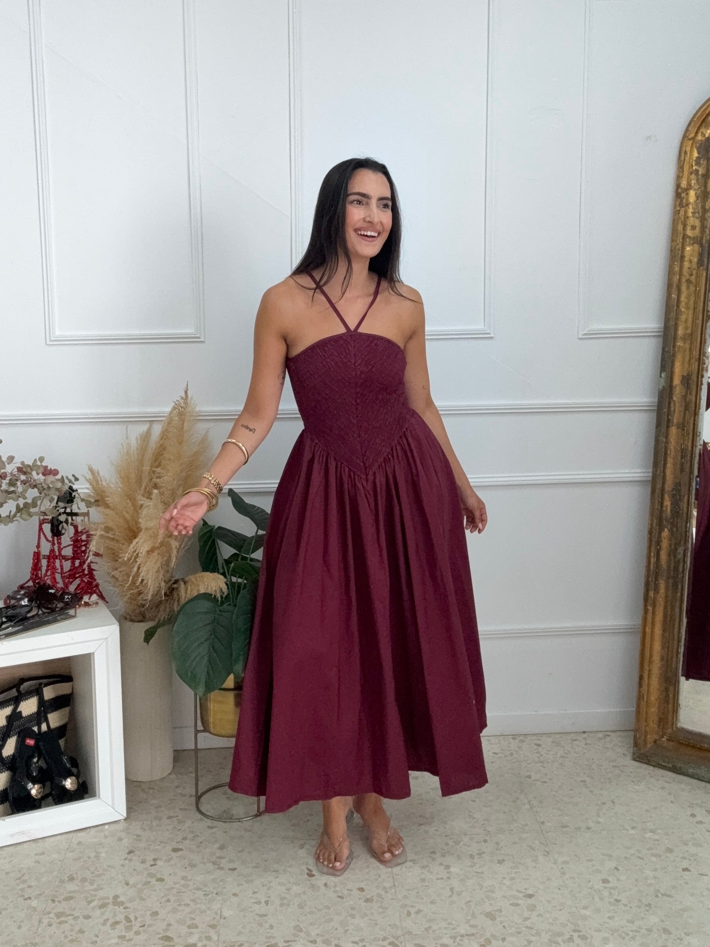 VESTIDO BURDEOS