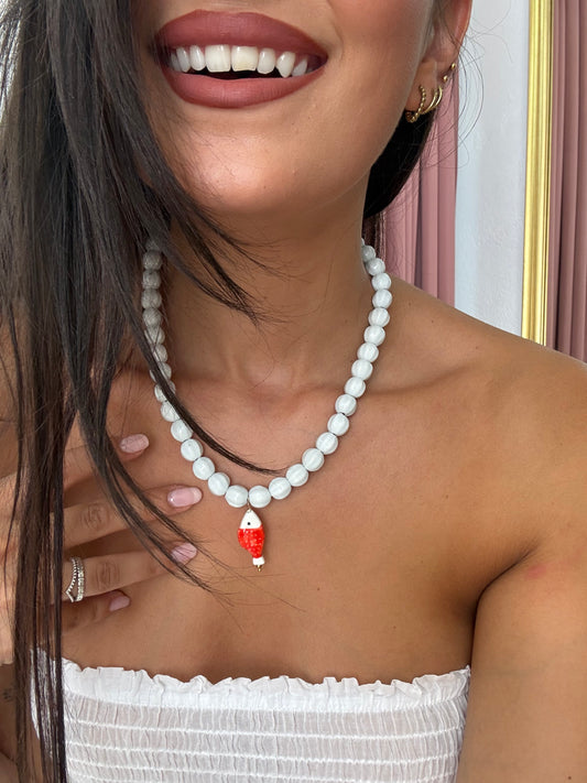 COLLAR MINI PEZ CELESTE