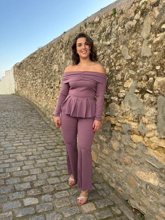 CONJUNTO PANAMA MALVA