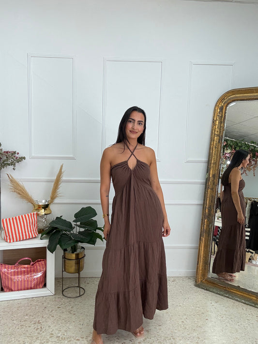 VESTIDO BAMBULA CHOCO