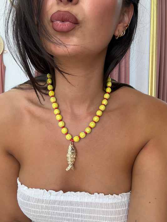 COLLAR LIMA PEZ DORADO