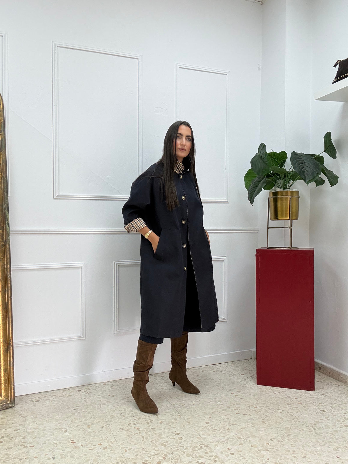 GABARDINA ZARA MARINA