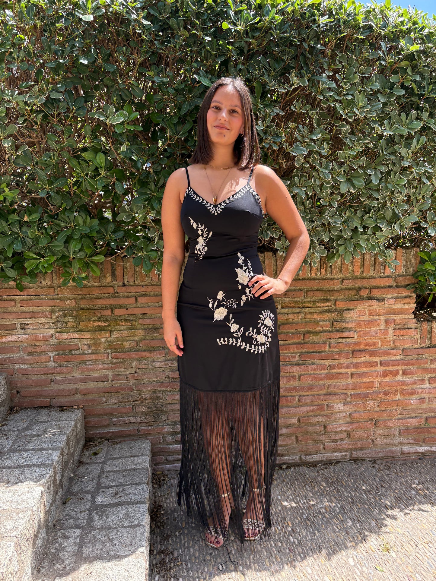 VESTIDO CORIA NEGRO