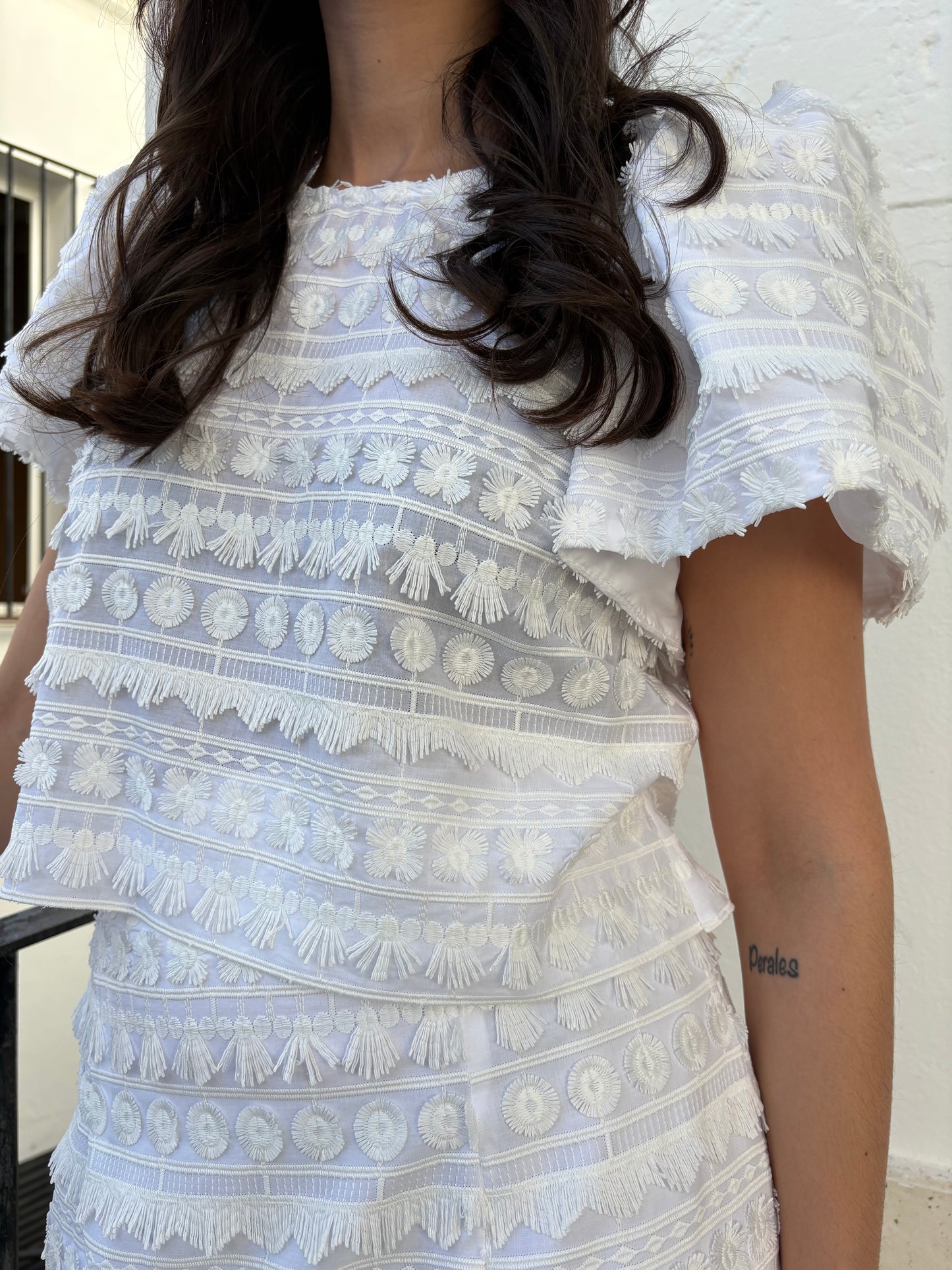 CONJUNTO FALDA FLECOS