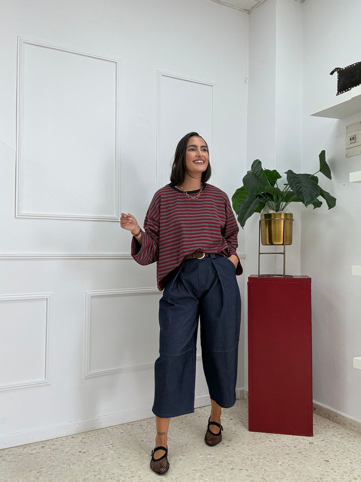 SUDADERA RAYA BURDEOS